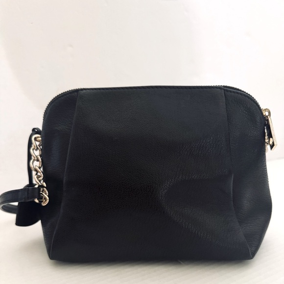 Kate Spade Small Leather Cross-Body Purse Handbag, Black - Picture 2 of 14